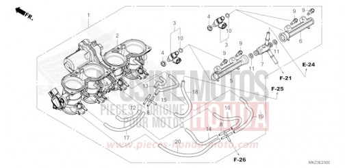 THROTTLE BODY CBR600R3R de 2024